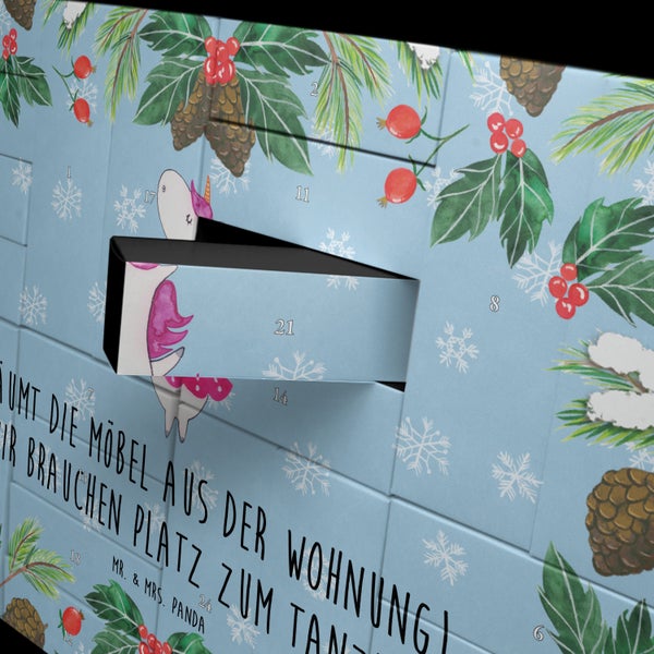 Mr. & Mrs. Panda Befüllbarer Adventskalender Einhorn Ballerina - Blau Pastell