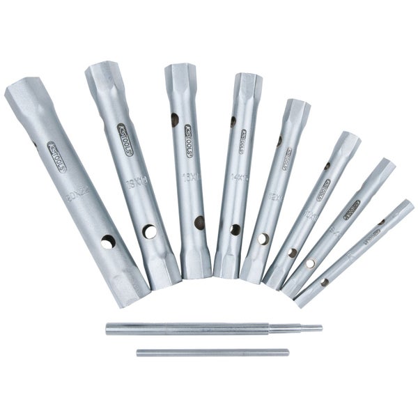 KS TOOLS Rohrsteckschlüssel-Satz 10tlg. 6 x 7 - 20 x 22 mm - 518.0900