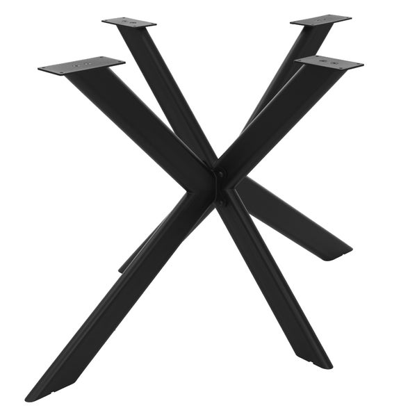 Tischuntergestell in X-Form aus Metall für Esstische