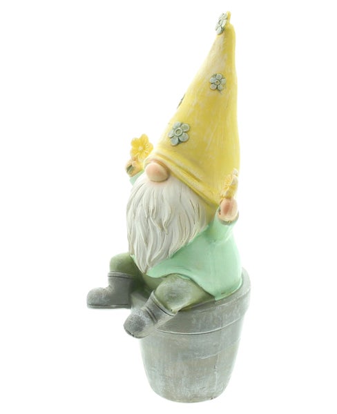 FRANK FLECHTWAREN | Wichtel Blümchen, POLYRESIN, H: 23 cm