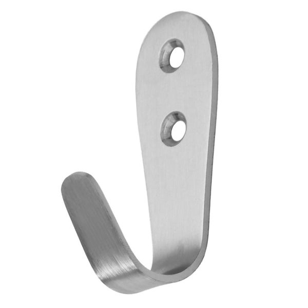 Wandhaken aus Metall mit zwei Bohrlöchern für die Montage.