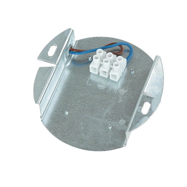 Deckenanschlussdose aus Metall mit Klemmen