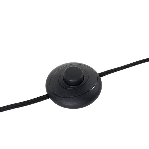 Schwarzer Fußschalter für Lampen