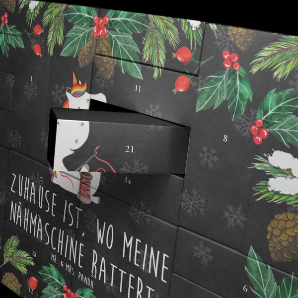 Mr. & Mrs. Panda Befüllbarer Adventskalender Einhorn Näherin - Schwarz