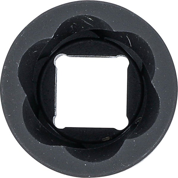 BGS Spiral-Profil-Steckschlüssel-Einsatz / Schraubenausdreher Antrieb Innenvierkant 12,5 mm (1/2) SW 22 mm - 5268-22