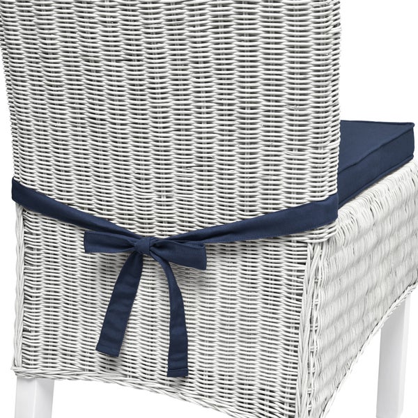 Beautissu Loft SK Stuhlkissen 45x40x5cm Dunkelblau (4tlg)