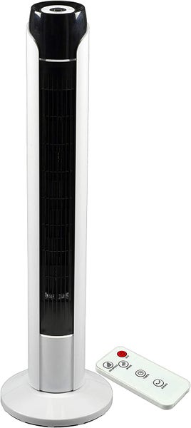 JUNG TVE23 Turmventilator 90cm mit Fernbedienung, Ventilator, Säulenventilator, Luft-kühler 45W