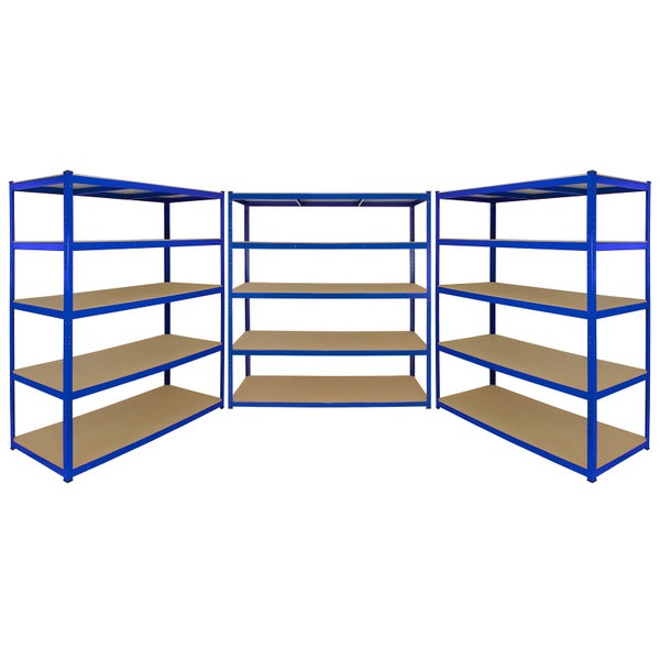 Monster Racking T-Rax 3 x extra breite Lagerregale - Blau