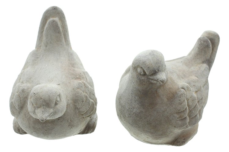 FRANK FLECHTWAREN | Vogel Terracotta, 2er Set, TERRACOTTA, je 13 x 9 x 10 cm
