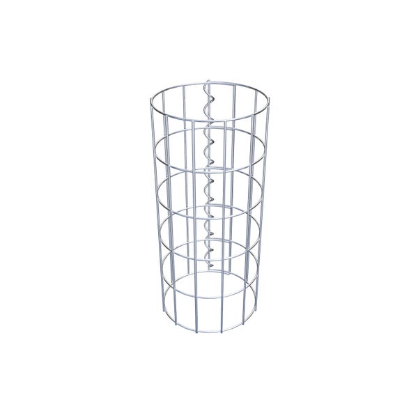Gabionensäule Durchmesser 22 cm, MW 5 x 10 cm rund - Höhe: 0,50 m