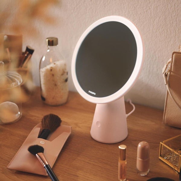 Philips LED Akku Tischleuchte Mirror in Rosa 4,5W 60lm