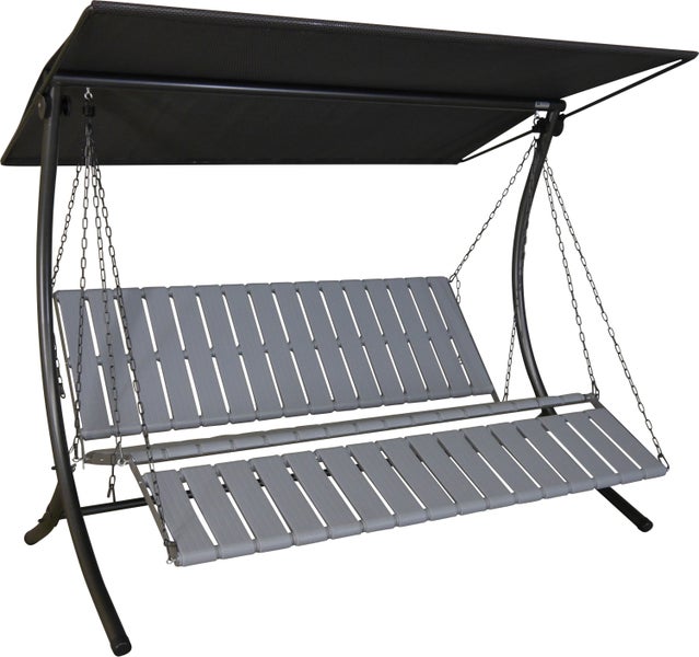 Gartenschaukel mit Sonnendach und Sitzbank