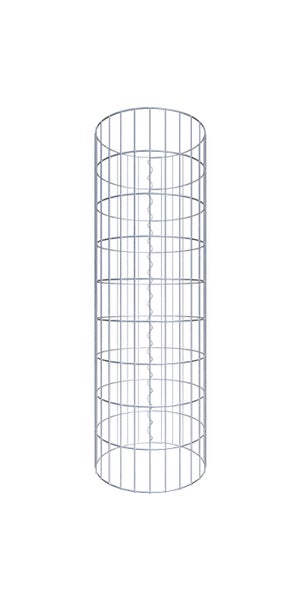 Gabionensäule Durchmesser 42 cm, MW 5 x 10 cm rund - Höhe: 0,90 m