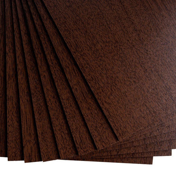 Creative Deco 10xA3 MDF Platten Einseitig Lackiert Wenge 420x300x3 mm