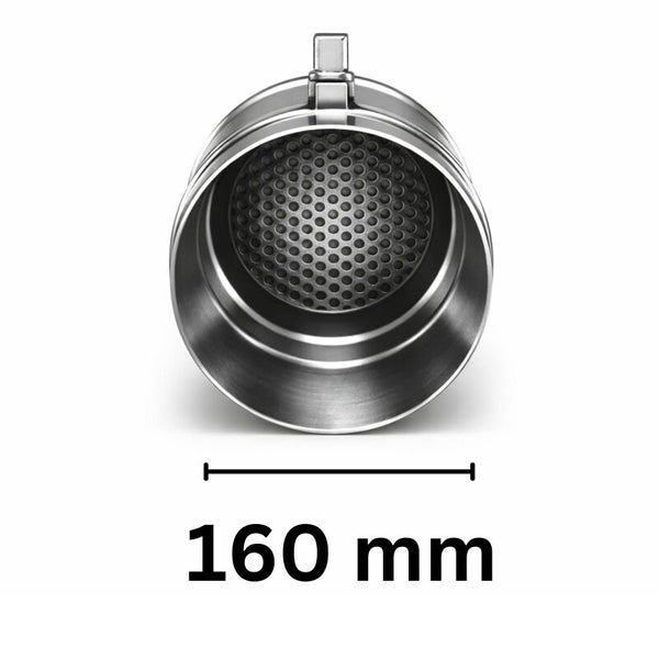 Edelstahlfiltereinsatz, Durchmesser 160 Millimeter