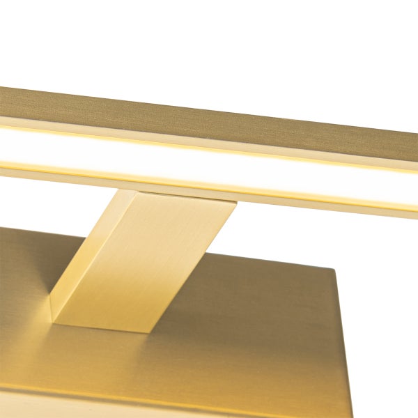 Nahaufnahme einer goldenen LED-Lampe
