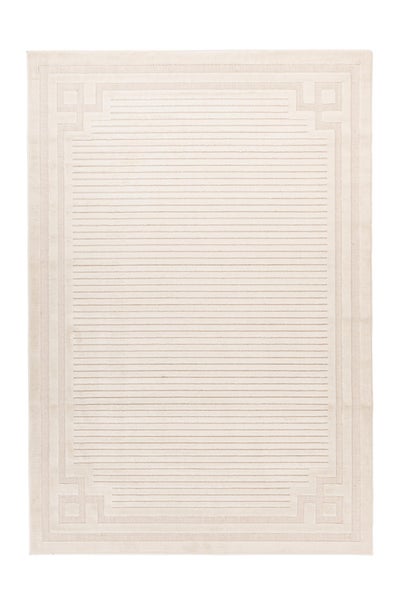 Kurzflor Teppich Enigmatique Weiß Klassisch, Modern 120 x 170 cm