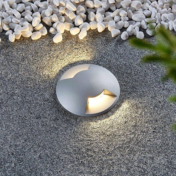 Lucande Bodeneinbauleuchten Milara (wasserdicht (Modern) in Alu aus Aluminium (1 flammig, GU10) - Bodeneinbauleuchte außen