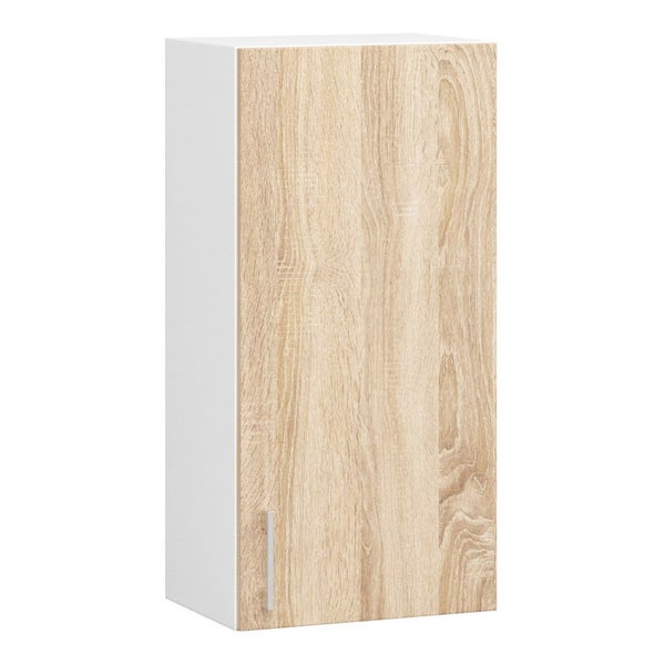 Hängeschrank mit Holzdekor und Tür