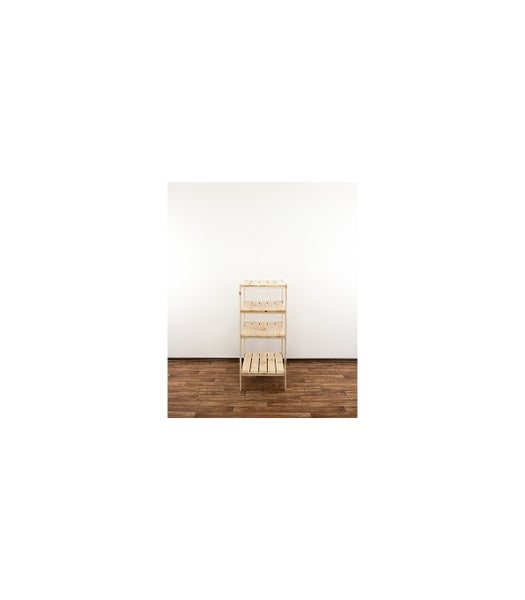 PROREGAL Holzregal Woodland HxBxT 115 x 80 x 50 cm Fachlast 120 kg 4 Fachboden Kiefernholz Natur