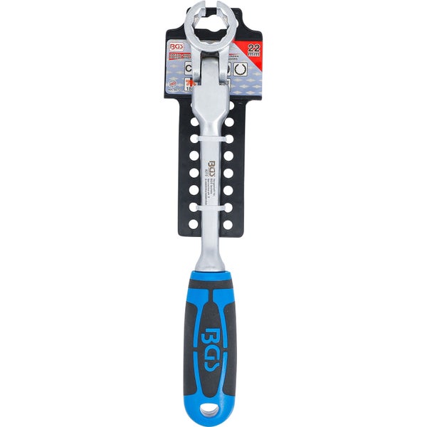BGS Spezial-Ringschlüssel für Lambdasonden kippbar, mit Griff SW 22 mm - 8272