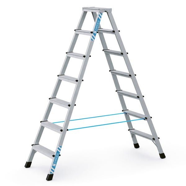Zarges Stehleiter aus Aluminium mit sechs Stufen