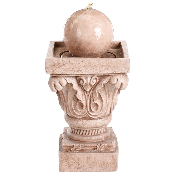 Kugelförmiger Zierbrunnen für den Garten