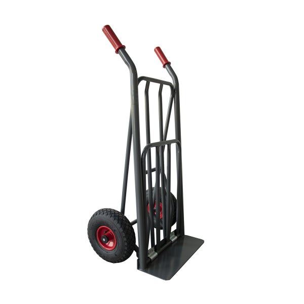 Sackkarre Ravendo BD250 Easy-Tip klappbar – Profi Transporthilfe mit Luftreifen, Zusatzladefläche, 250 kg Tragkraft