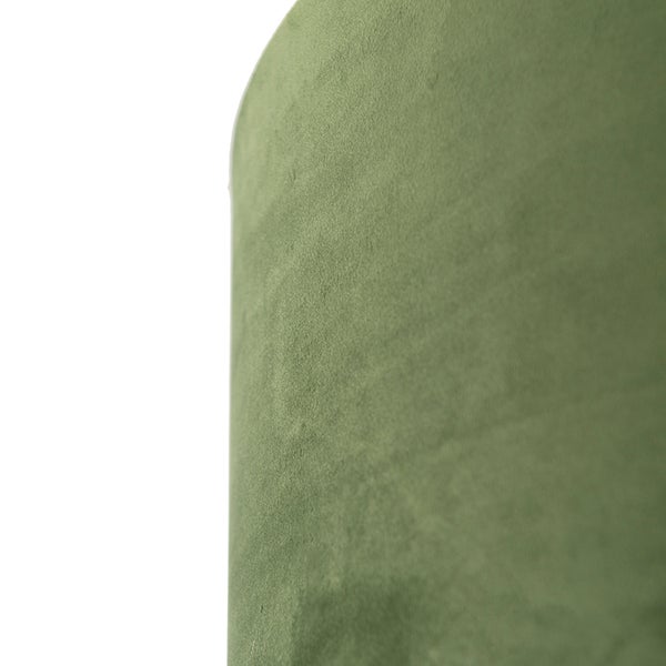 Lampenschirm Velours grün 50/50/25 mit goldener Innenseite