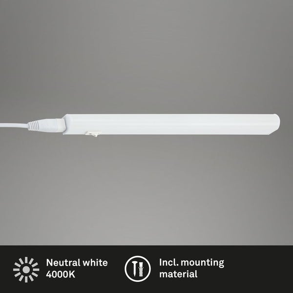 LED Unterbauleuchte Unterbaulampe Schrankleuchte 31,3 cm 4W Weiß 4000K Briloner