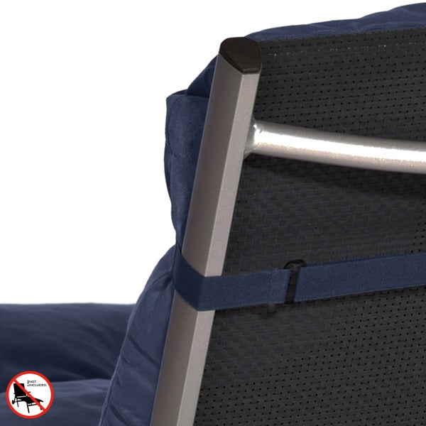 Beautissu Flair RL Rollliegenauflage 190x60x8cm Dunkelblau