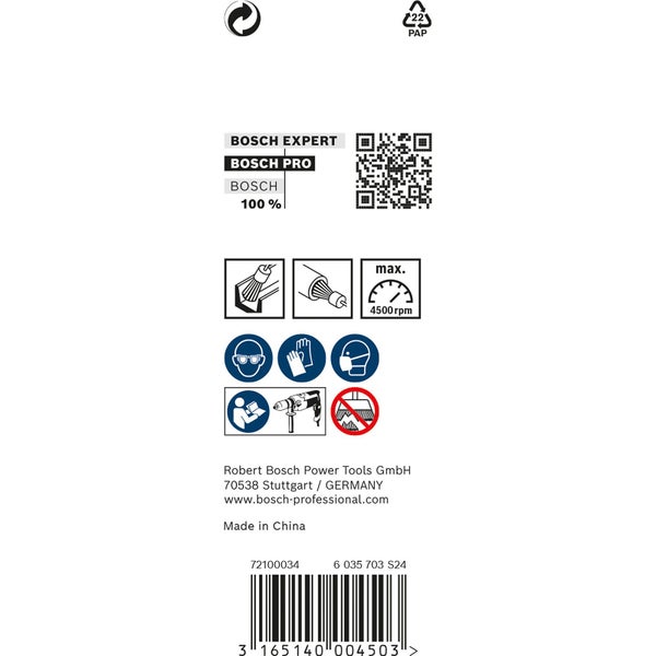 Bosch PRO Metal clean Endbürste 25 x 0,30 mm gerader Schaft - 1609200269