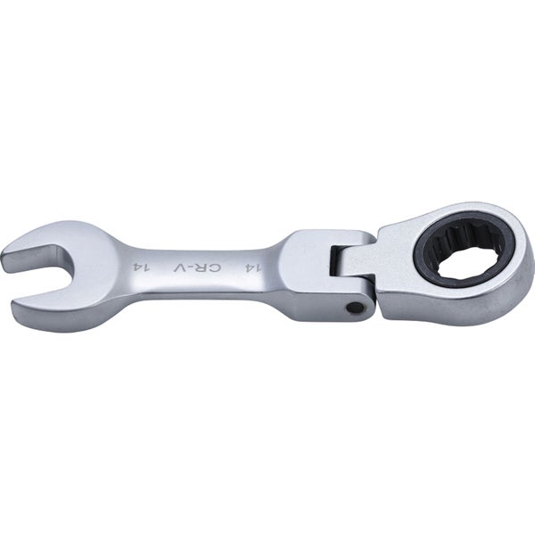 BGS Ratschenring-Maulschlüssel kurz abwinkelbar SW 14 mm - 6914