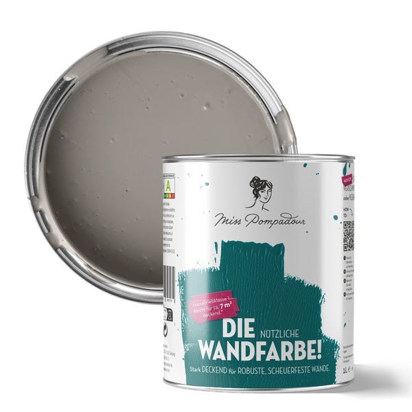 Farbeimer mit grauer Wandfarbe von Miss Pompadour