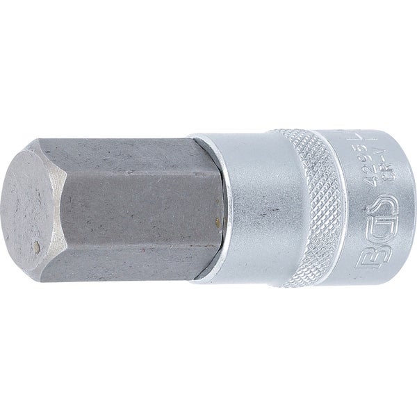 BGS Bit-Einsatz Länge 70 mm Antrieb Innenvierkant 12,5 mm (1/2) Innensechskant 22 mm - 4295