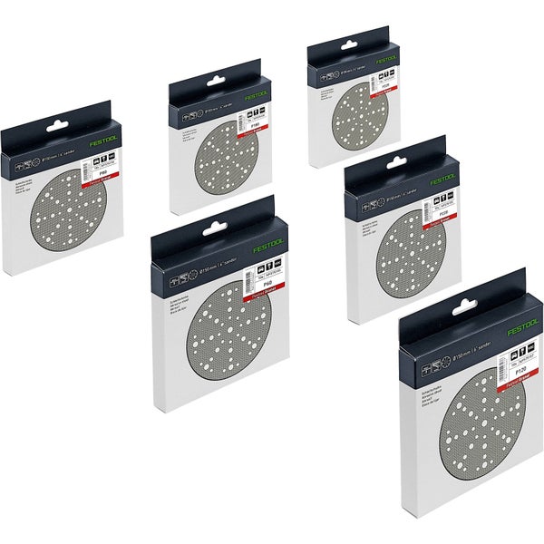 Festool Granat Schleifscheiben Starterset D150 in geöffneter Verpackung