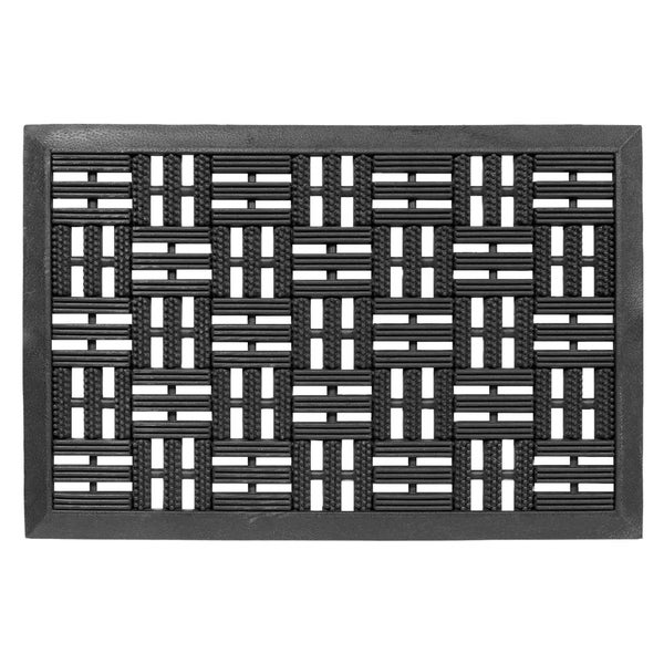 Fußmatte mit Flechtmuster für den Innen- und Außenbereich