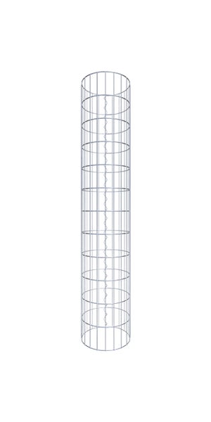 Gabionensäule Durchmesser 32 cm, MW 5 x 10 cm rund - Höhe: 1,20 m