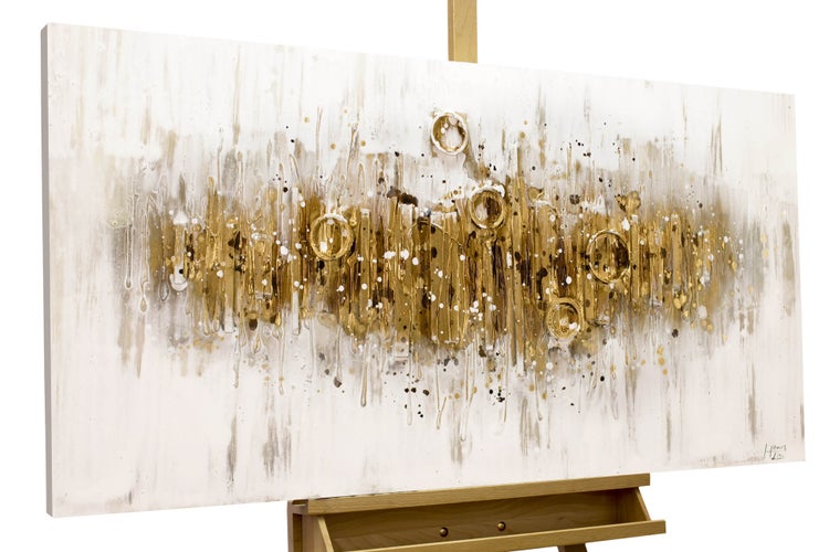 Handgemaltes Gemälde Acrylfarbe 120x60cm Braun