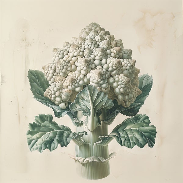 Illustration von Romanesco-Blumenkohl