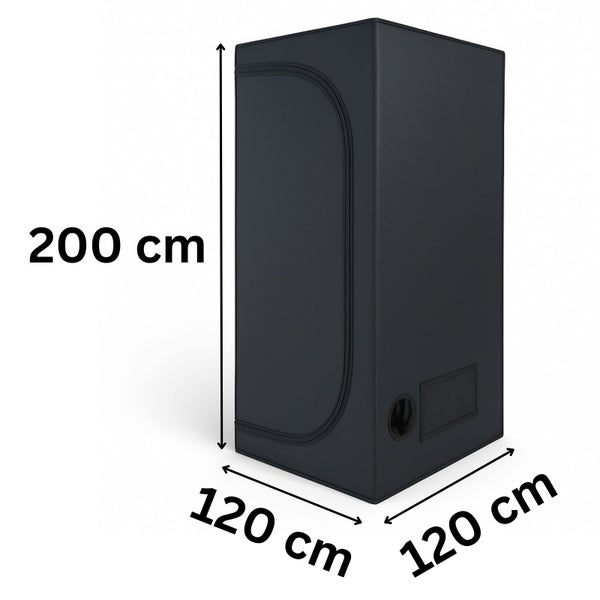 Growbox mit den Maßen 200 cm x 120 cm x 120 cm