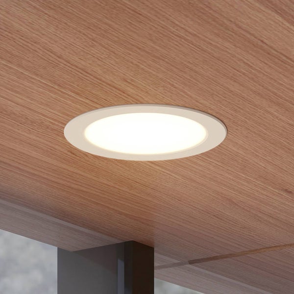 PRIOS LED Rida (Modern) in Weiß aus Aluminium (1 flammig, ) Badezimmerleuchte