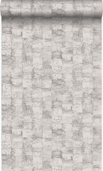 Origin Wallcoverings Tapete mit feiner Struktur Lila Grau - 53 cm x 10,05 m - 347356