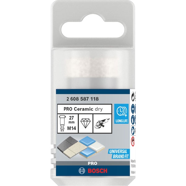 Bosch PRO Core Cutter dry 27 x 35 x 22,23 mm - 2608587118