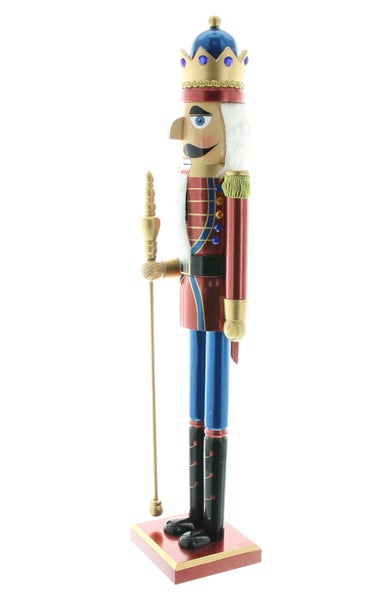 FRANK FLECHTWAREN | Nussknacker Grand, 16 x 15 x 81 cm, HOLZ