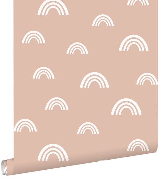 ESTAhome Tapete Regenbogen Terrakottarosa - 53 cm x 10.05 m - 139436