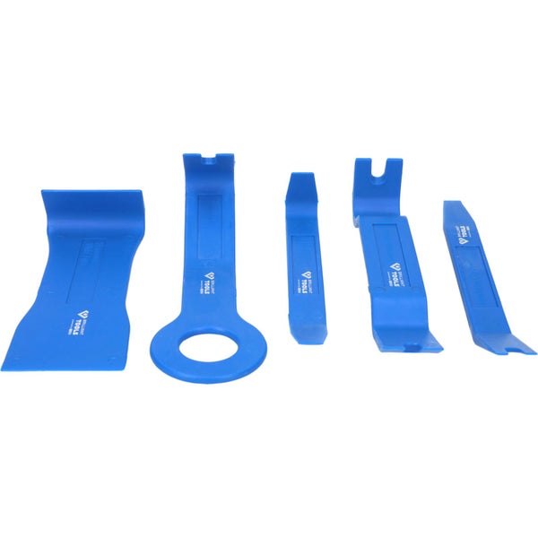 Set mit blauen Verkleidungshebeln