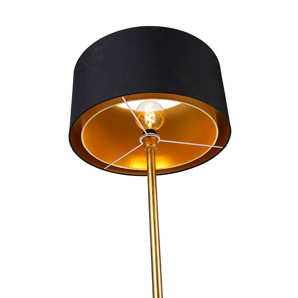 Stehlampe mit Lampenschirm und Leuchtmittel