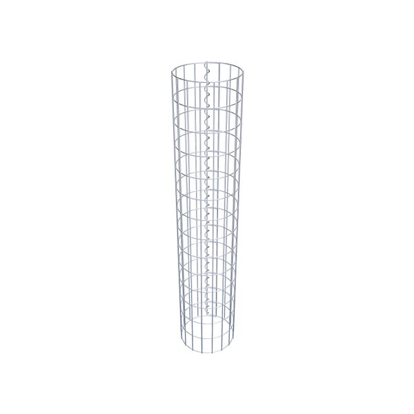 Gabionensäule Durchmesser 27 cm, MW 5 x 10 cm rund - Höhe: 1,40 m