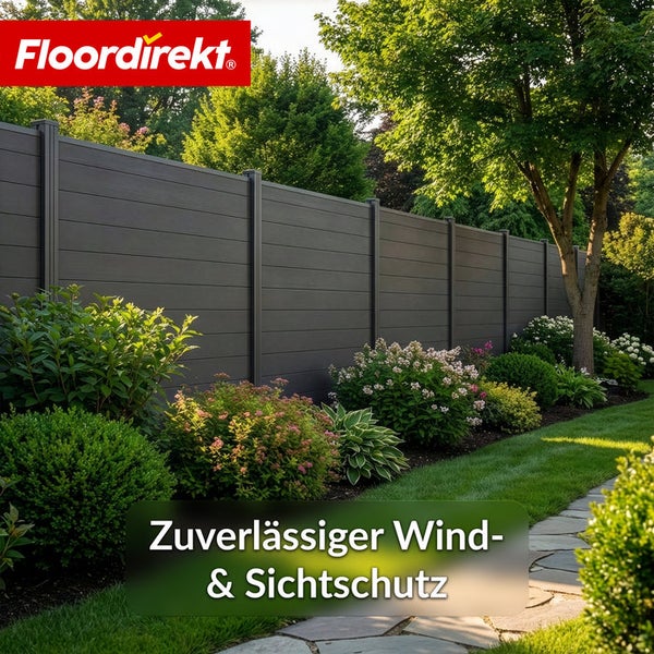 Sichtschutzzaun im Garten